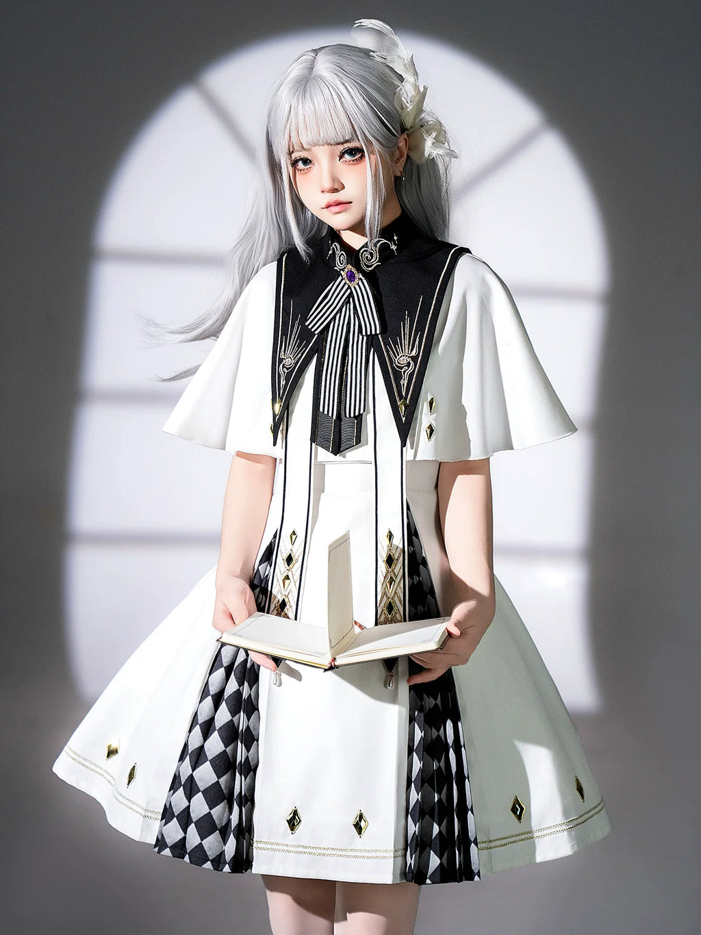 Eye of Truth - Elegant Gothic Lolita Dress Suit With Embroidery - image 1