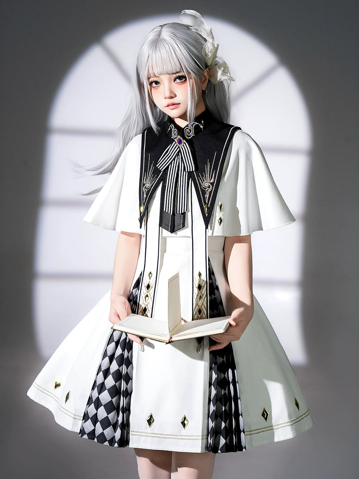 Eye of Truth - Elegant Gothic Lolita Dress Suit With Embroidery - image 1