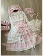 Otome Heart Cotton Old School Lolita JSK Dress Suit and Accessories - image 36