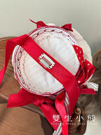 Bite The Cake - Sweet Lolita Accessories, Red & White Polka Dots - image 40