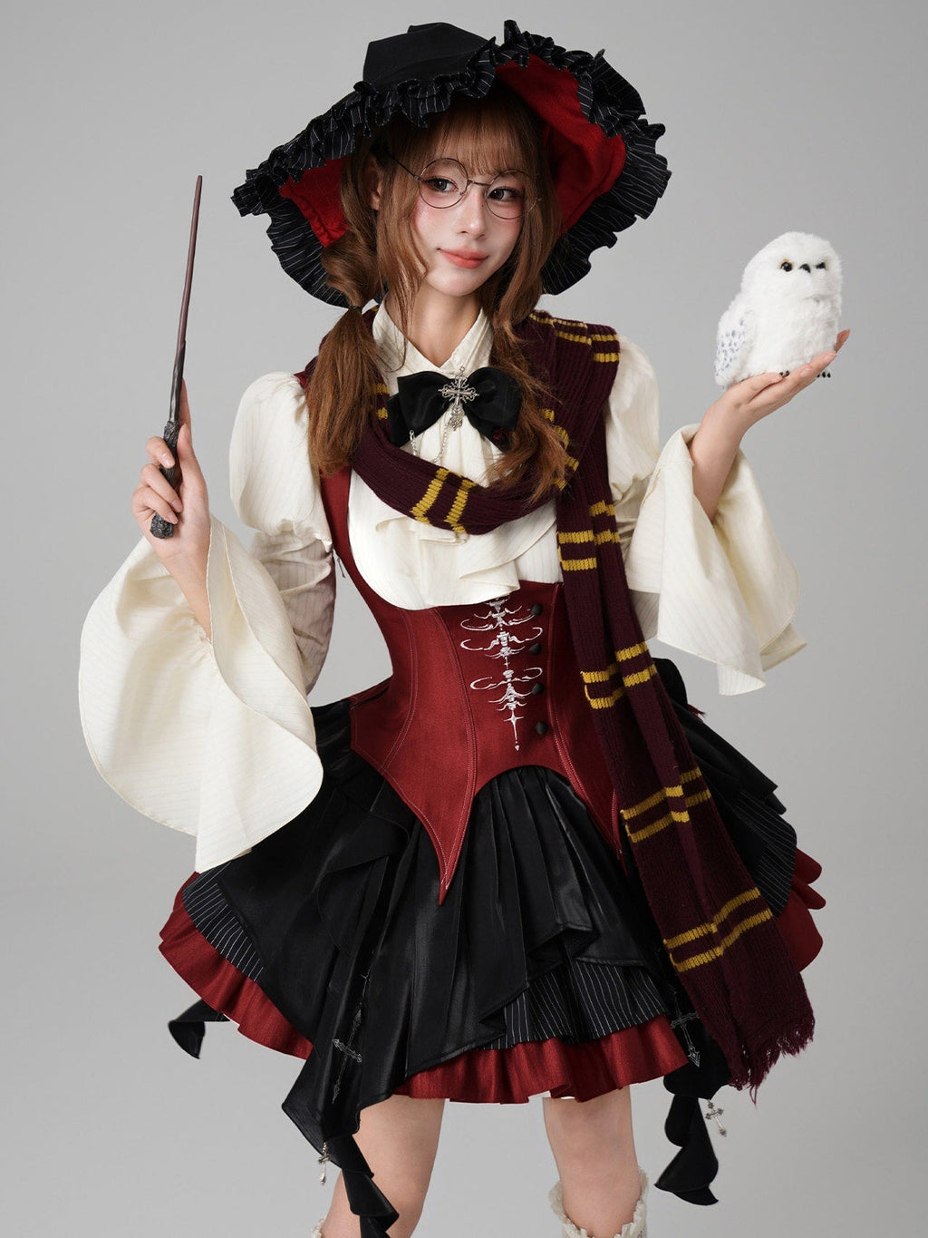 Upside-Down Curse Gothic Lolita Red Dress Set - image 18
