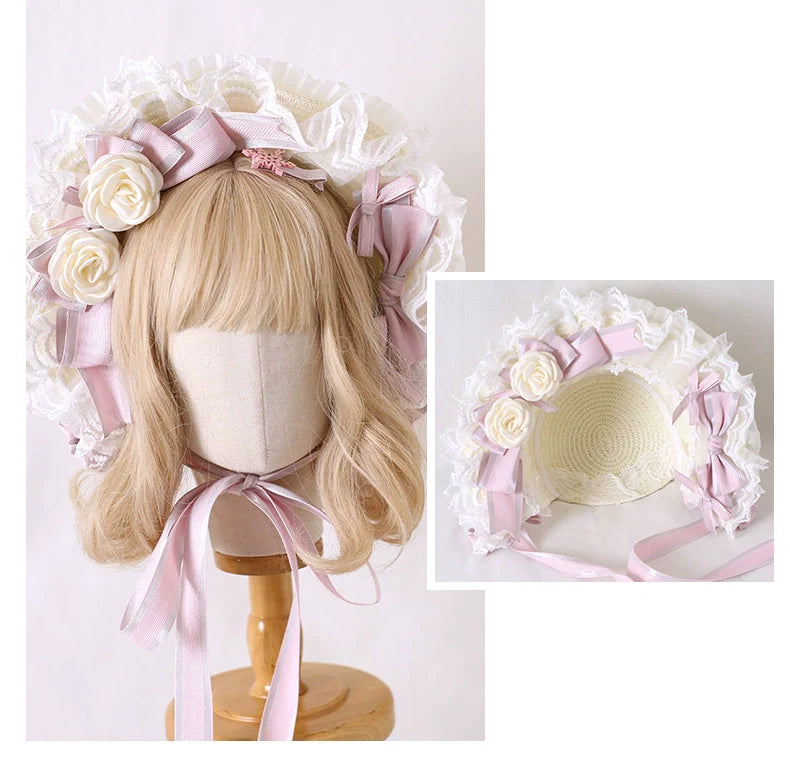 Sweet Lolita Handmade Christmas Pink Headdress - image 11
