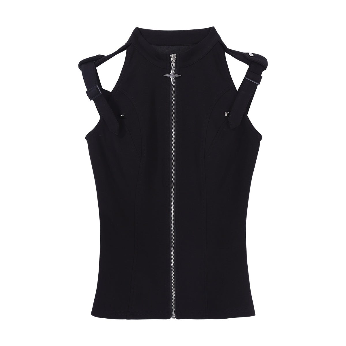 Nightblade Black Ouji Lolita Apron Pants Suit - image 20