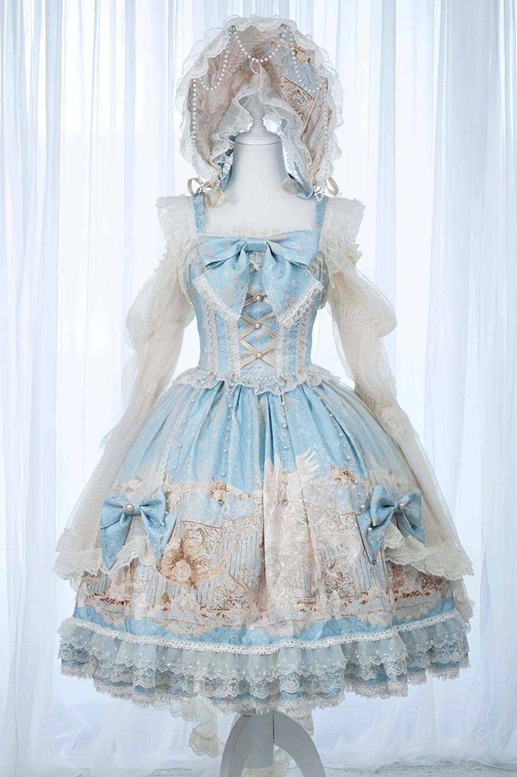 Unicorn Blue Classic Lolita JSK Dress Set - image 7