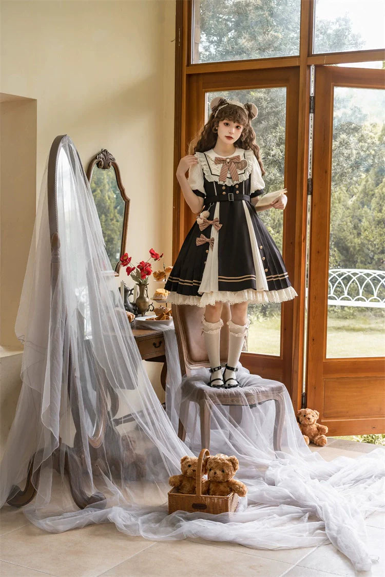 Chocolate Workshop - Classic Lolita Short and Long OP Dress - image 9