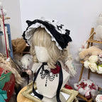 Gothic Lolita Bonnet Pure Cotton Hat Collection - image 17