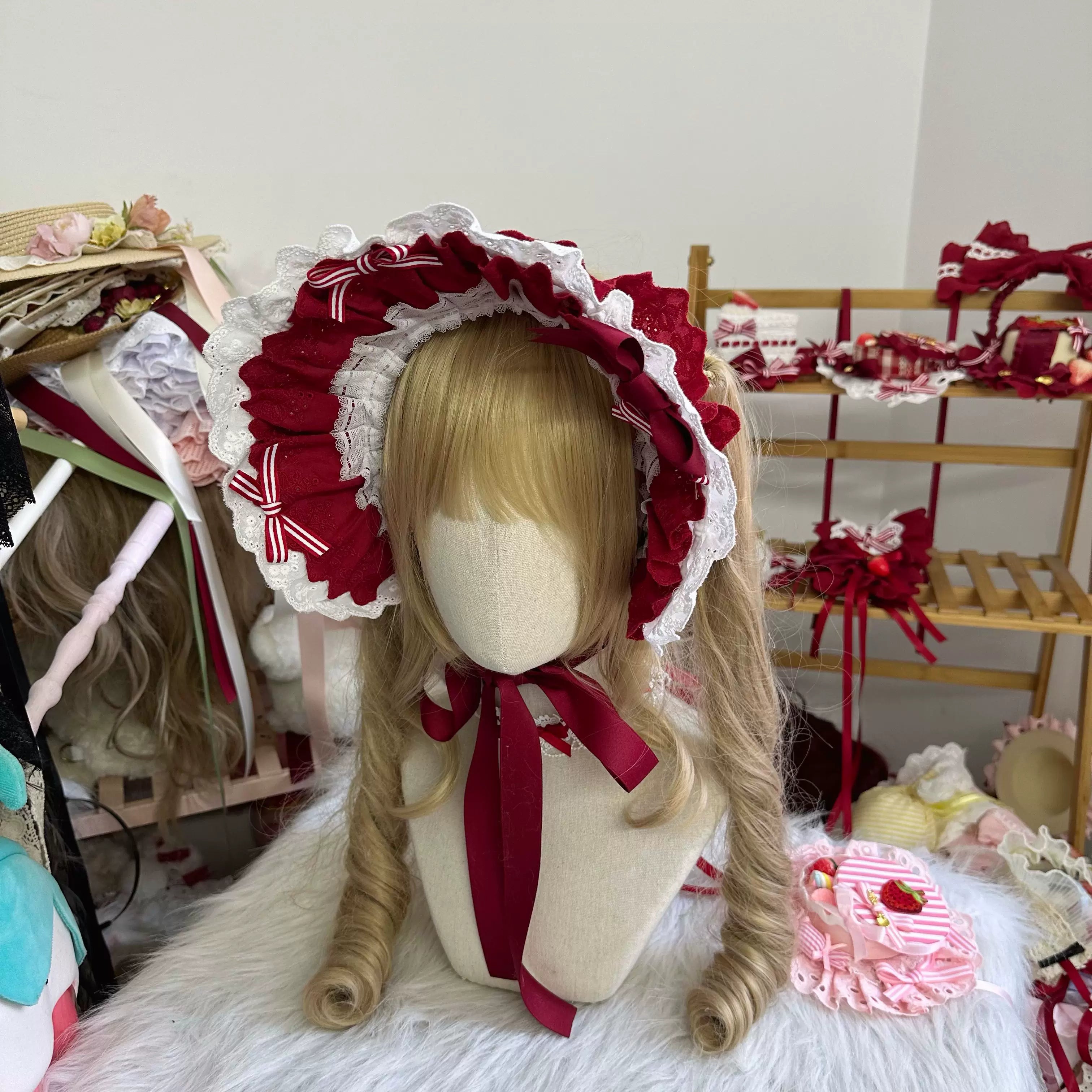 Sweet Lolita Strawberry Cake Headdresses and Jewelry - image 6