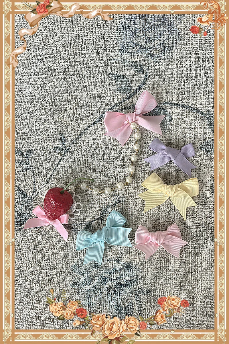 Cream Meow - Sweet Lolita JSK, Cat Print and Accessories - image 14