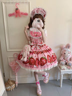 Strawberry Tale Sweet Lolita Strawberry Print JSK - image 10