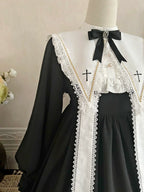 Black Nun - Gothic Lolita OP Dress - image 20