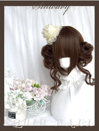 Kawaii Brown Bun Ponytail Lolita Wig - image 8