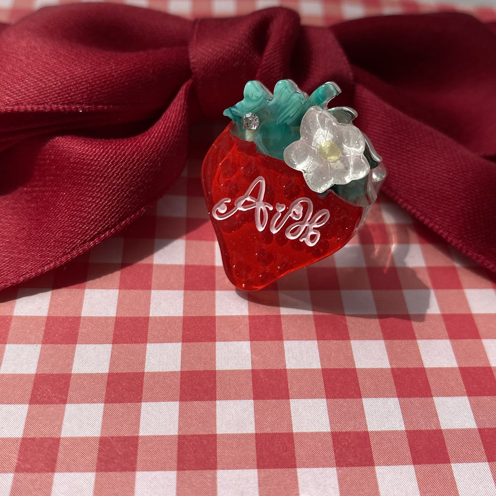 Sweet Lolita Strawberry Necklaces, Rings, Hair Clips and Brooches - image 8