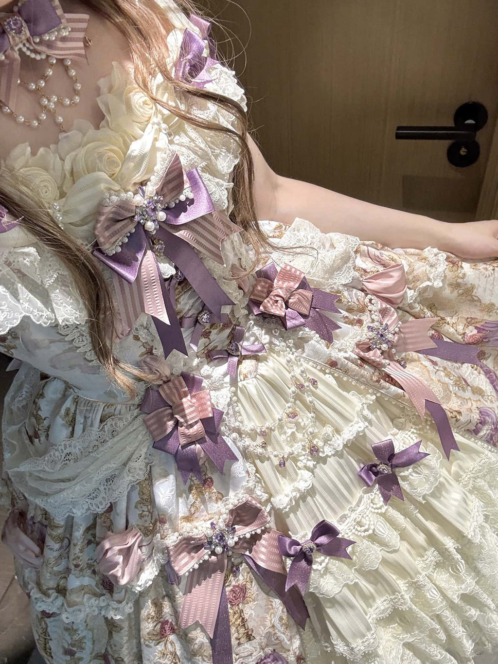 Antique Gem Fragrance Lolita Purple JSK Dress Set - image 6