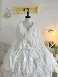Mist Cardigan - Lightweight Sweet Lolita Bolero, Ruffle Details - image 23