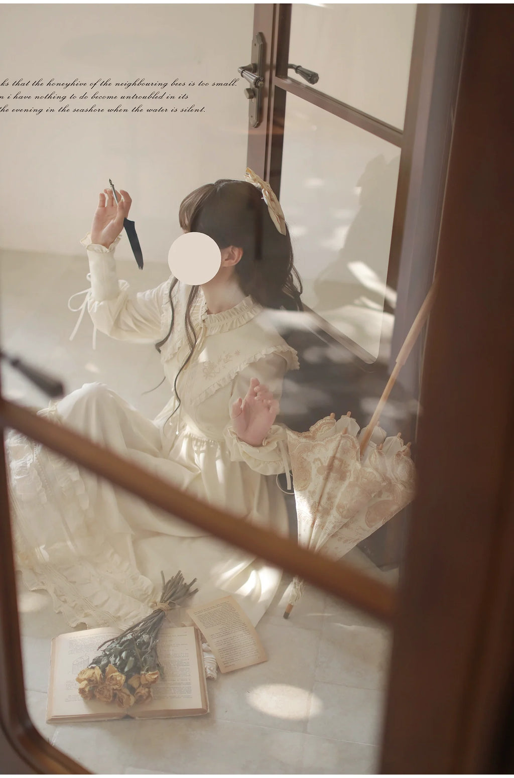 Wind Kiss Tulip - Classic Lolita OP Elegant Lolita Cardigan and Accessories - image 11