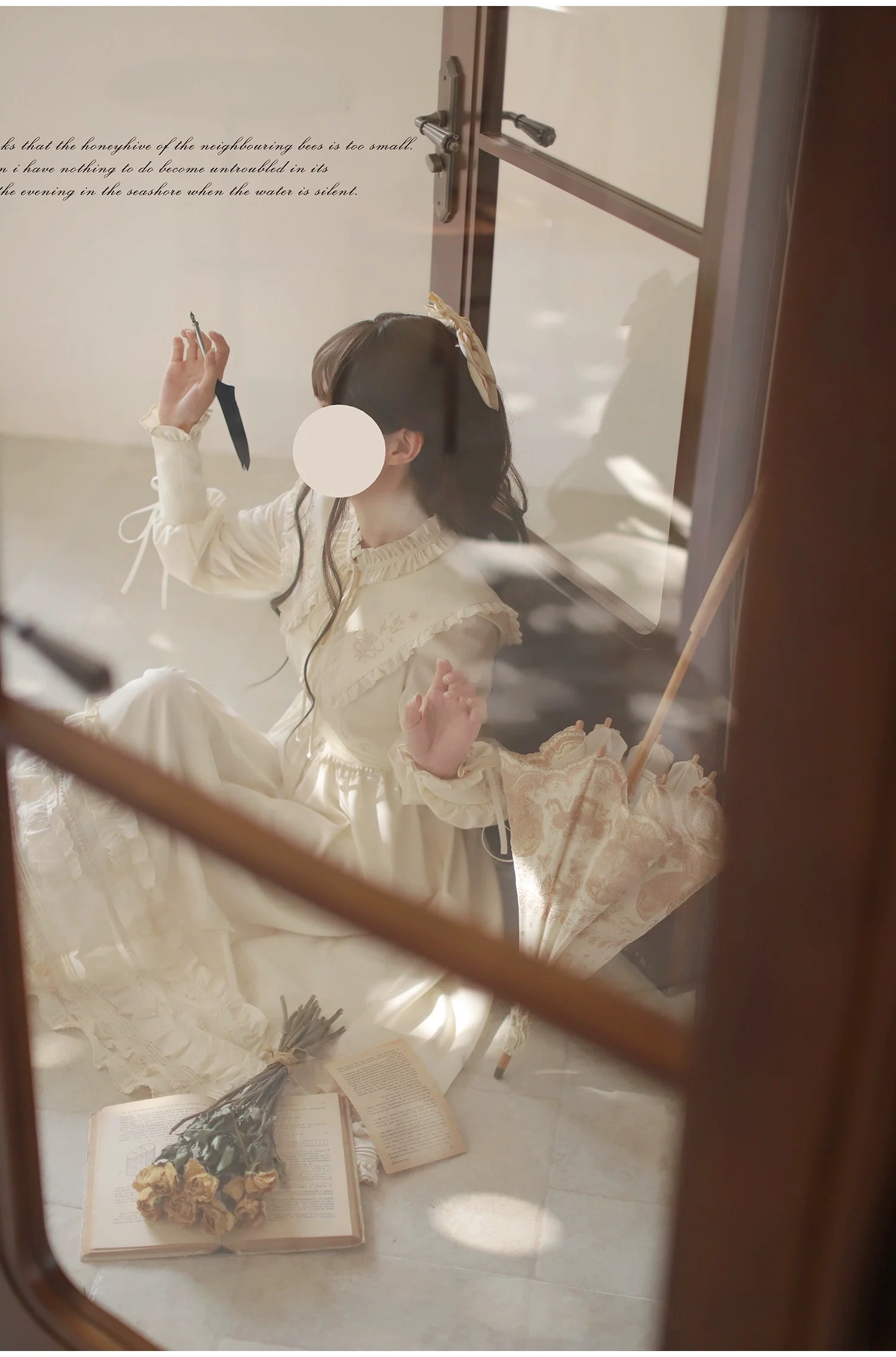Wind Kiss Tulip - Classic Lolita OP Elegant Lolita Cardigan and Accessories - image 11