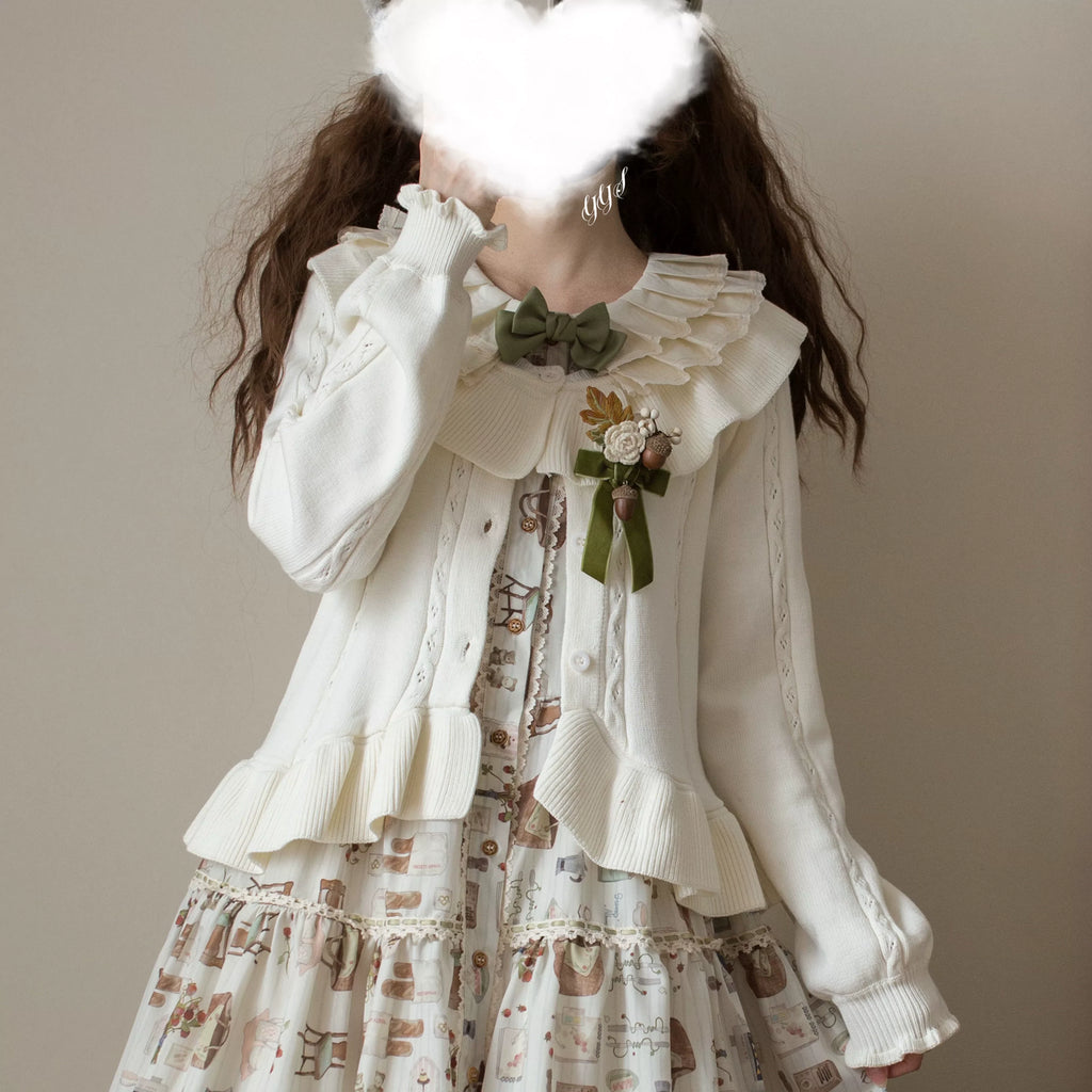 Hot Chocolate - Ruffled Lolita Cardigan - image 1