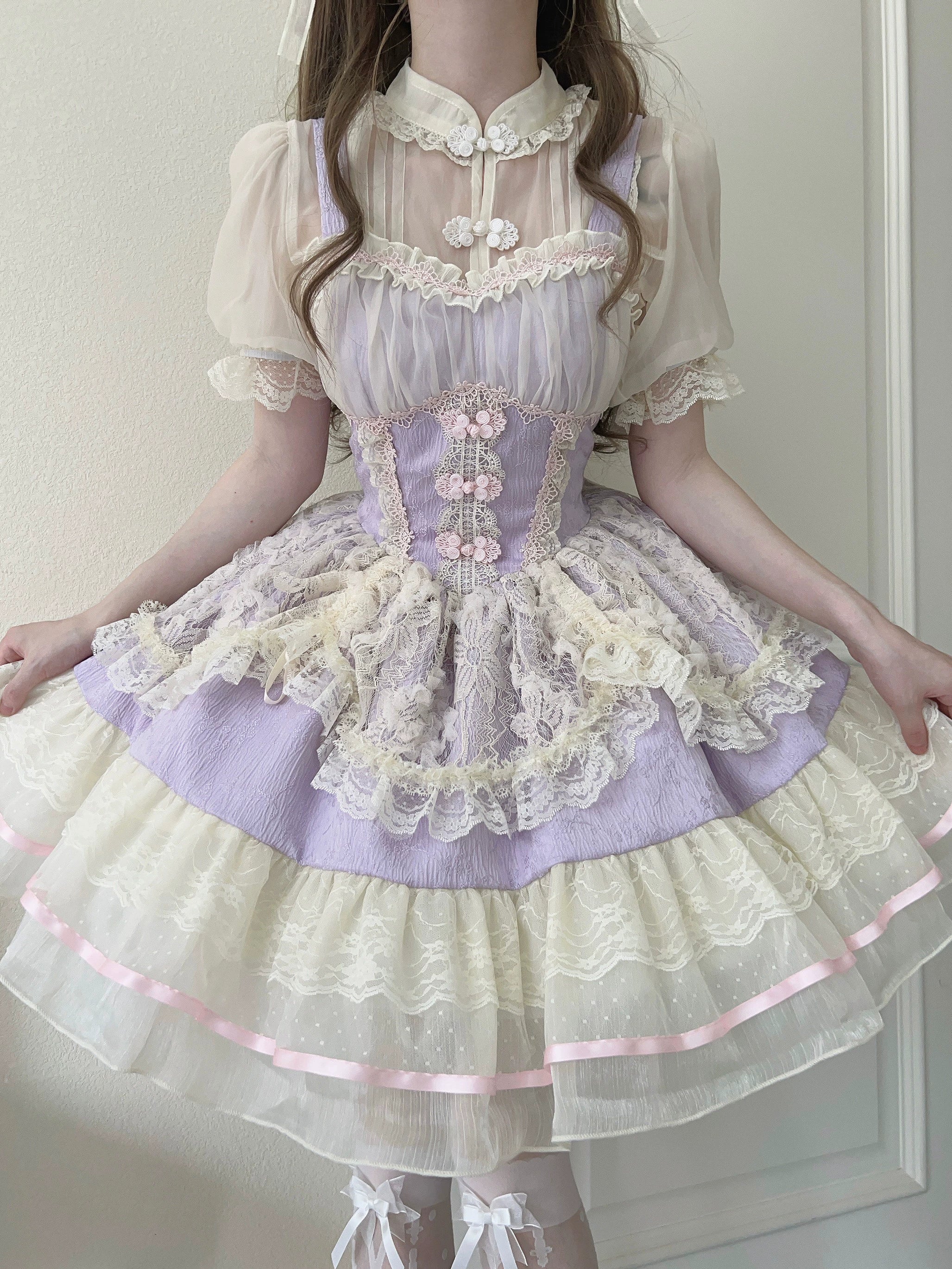 Hua Ji Fu Lei - Qi Lolita JSK Dress and Ballet Innerwear Set - image 17