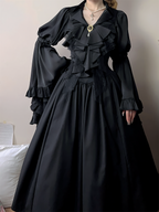 Crow's Dinner - Gorgeous Lolita Jabot with Detachable Brooch - image 6