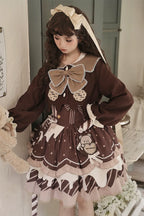 Chocolate Milk Pie - Sweet Lolita JSK Dress Summer Salopette - image 9