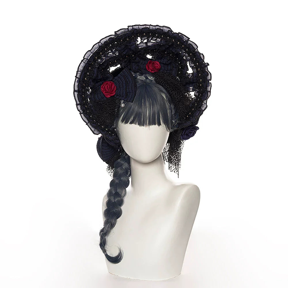 Ismailia - Gothic Lolita JSK Dress, Lace & Rose and Accessories - image 22