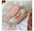 Sweet Lolita Shoulder Bag Wings Bow Design High Capacity Bag - image 5