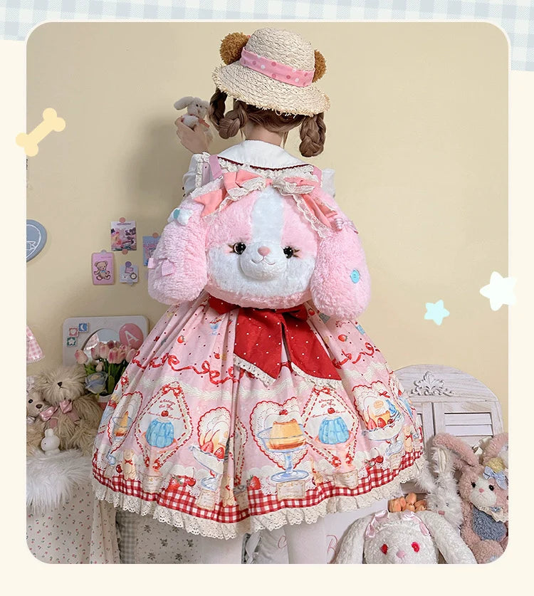 Pakcoco - Kawaii Lolita Bag, Plush Backpack - image 4