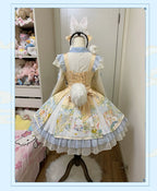 Laurel - Kawaii Han Lolita Jumper Dress Rabbit Print and Accessories - image 13