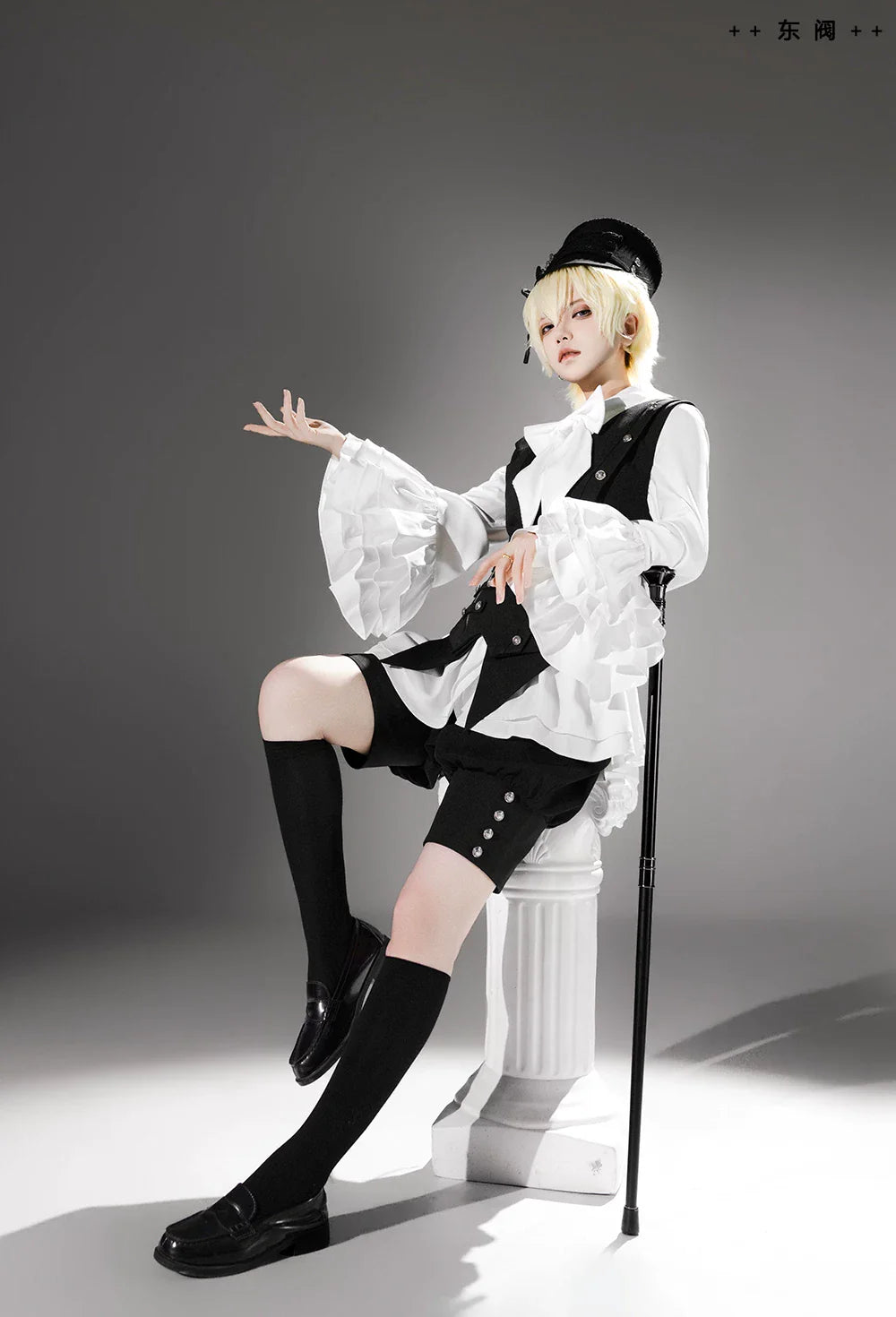 Ashes - Vintage Ouji Lolita Blouse and Shorts Set - image 16