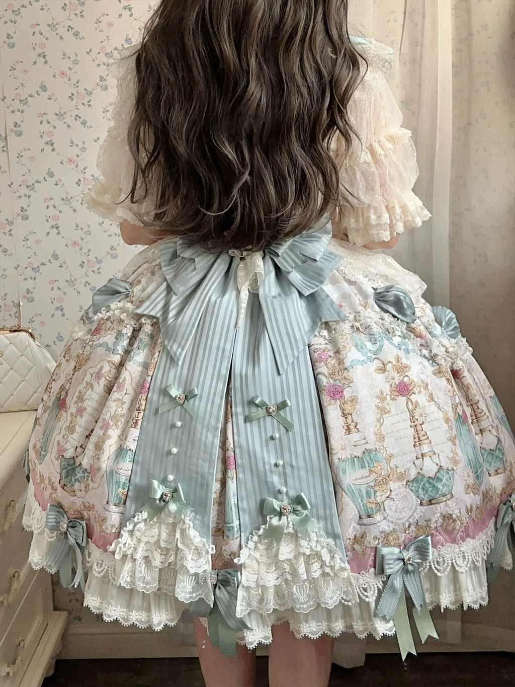 Antique Gem Fragrance - Classic Lolita OP and JSK Dress Sets - image 22
