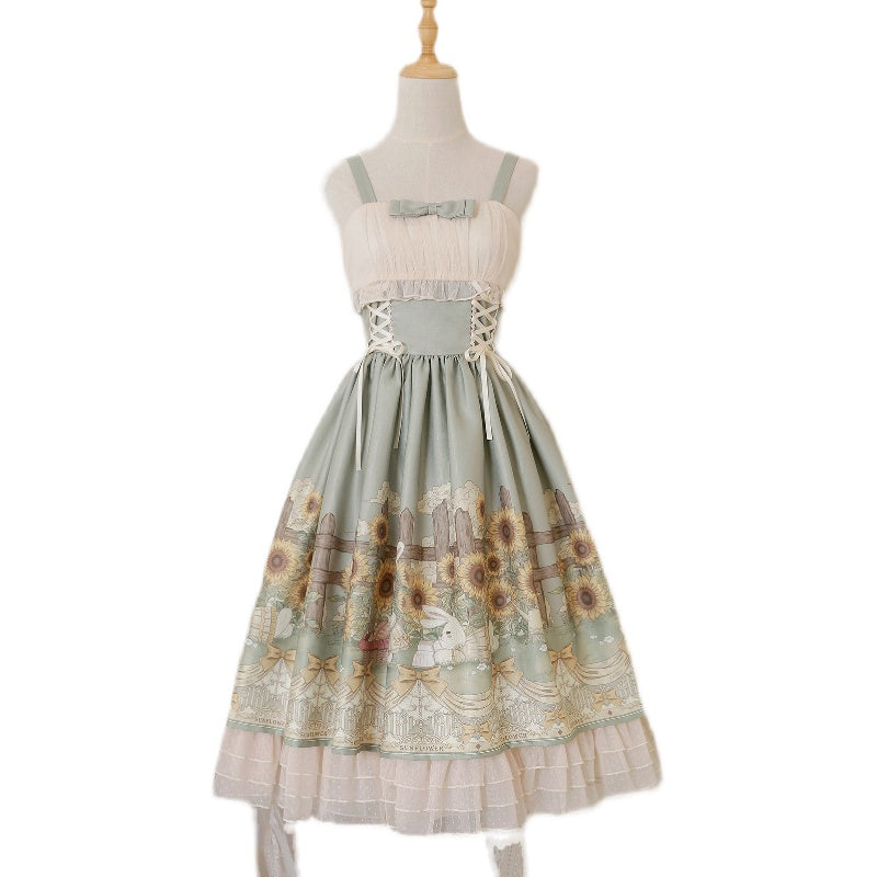 Flower and Letter - Classic Lolita JSK Dress - image 13