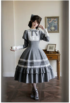 Reminisce - Pile Classic Lolita Dress, Detachable Cape and Accessories - image 15