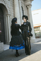 Moonnight Return - Ouji Lolita Stand Collar Shirt with Irregular Cuffs - image 15