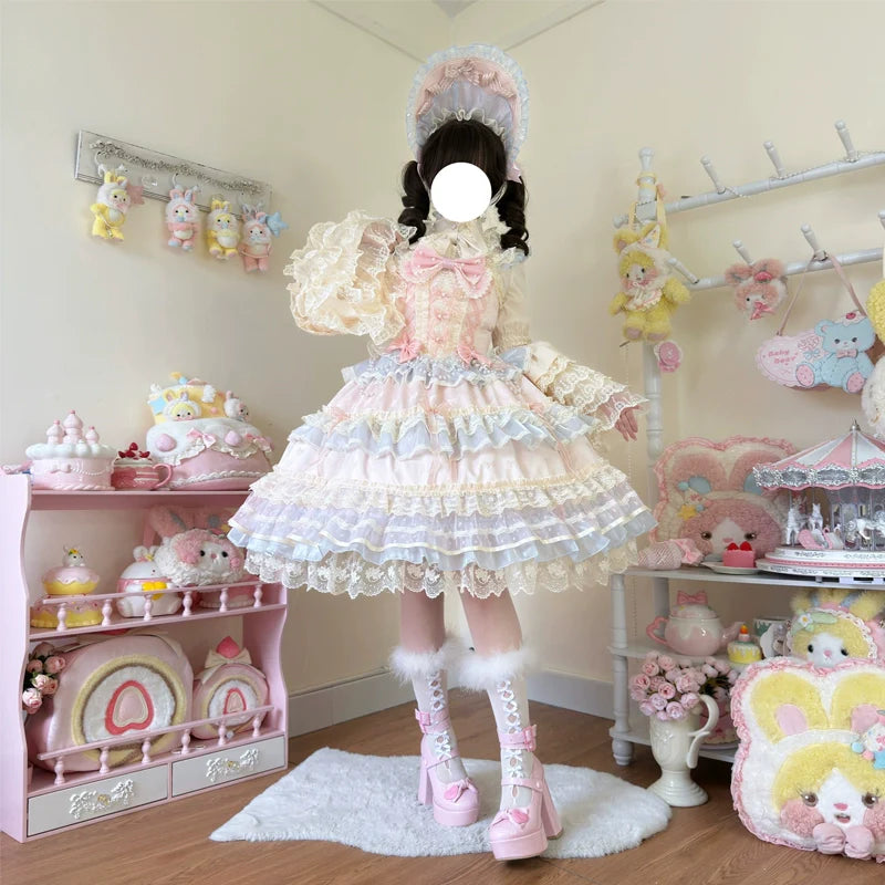 Star Love Song - Wedding Sweet Lolita JSK Suit Doll-like Dress - image 3