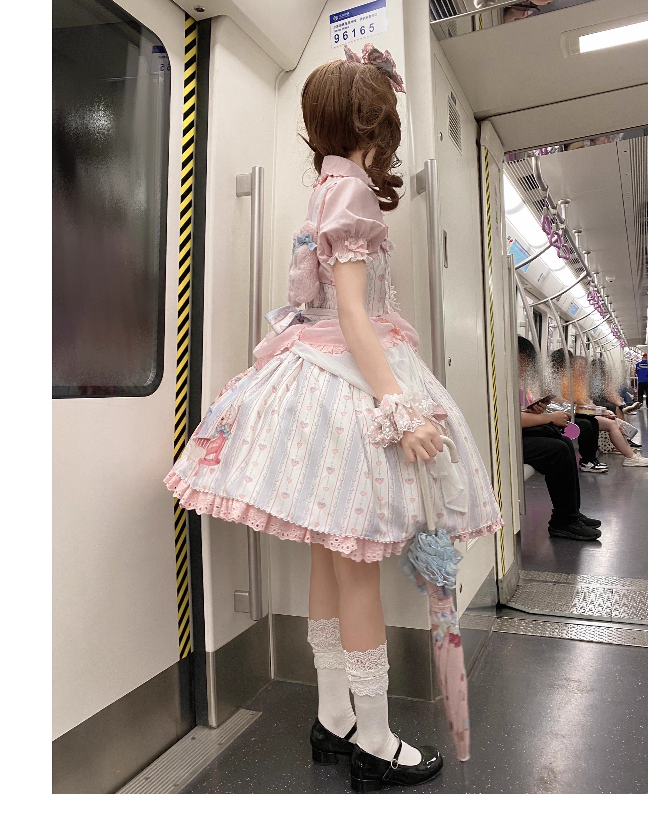 Barbie Bear - Sweet Lolita Bear Print JSK and OP and Accessories - image 7
