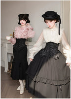 Blake - Boning Gothic Lolita Mermaid Skirt, Lifted-hem SK and Accessories - image 4