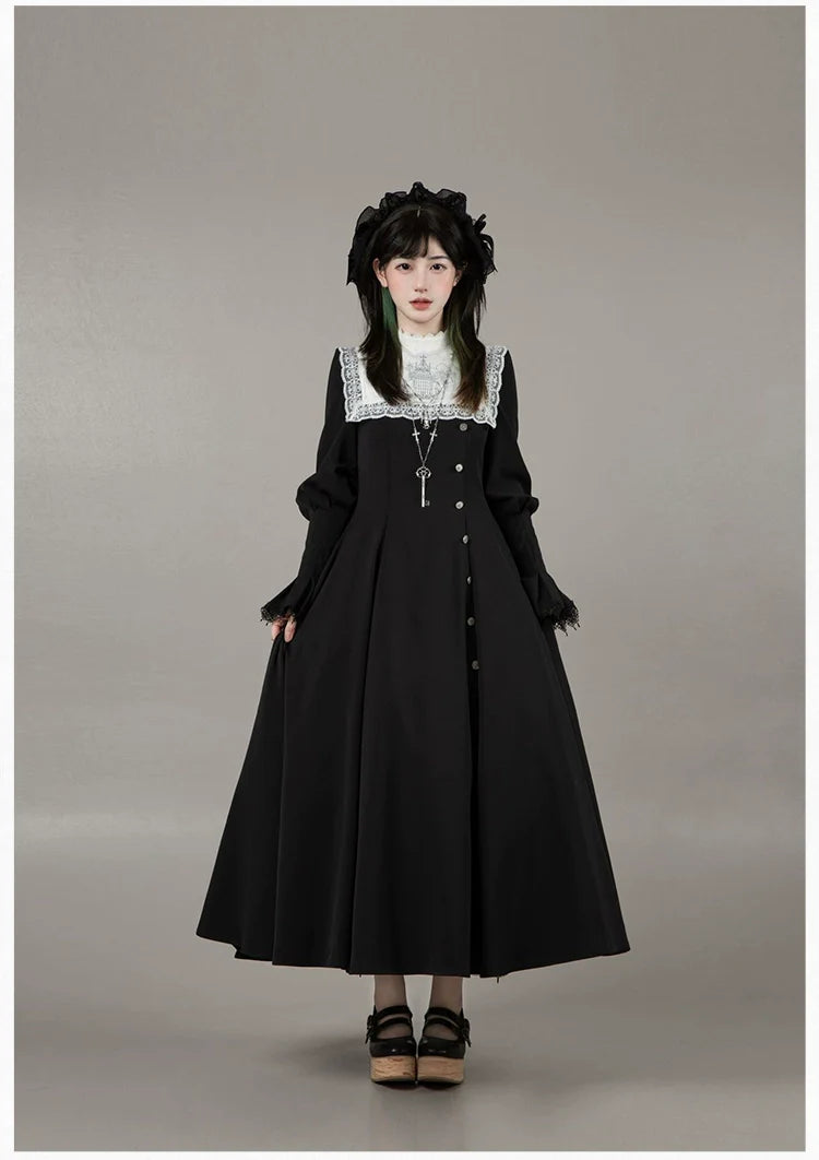 Raven's Night Song Oriental Gothic Lolita Dress Set - image 52