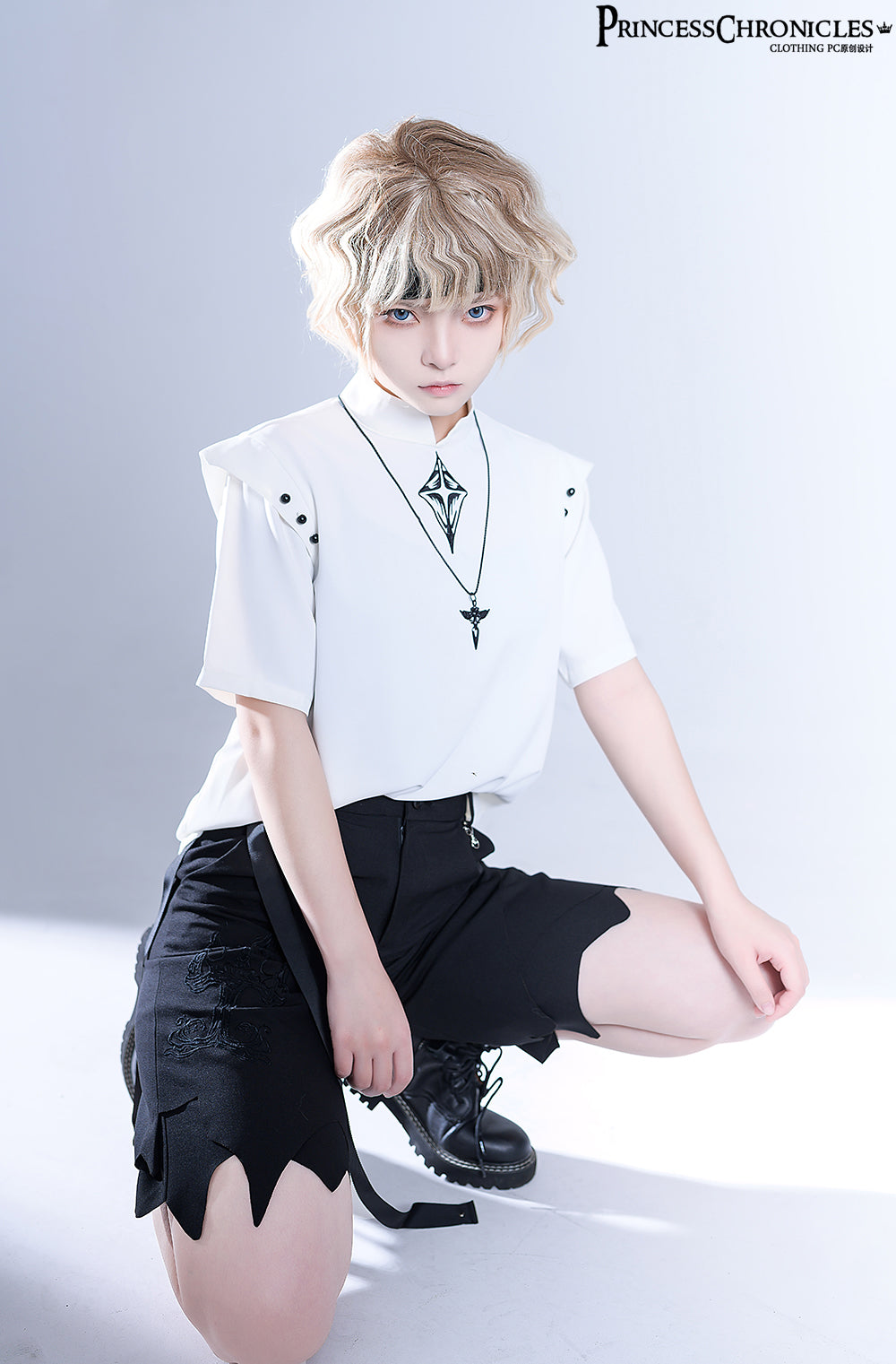 Retro Gothic Black Necklace - image 2