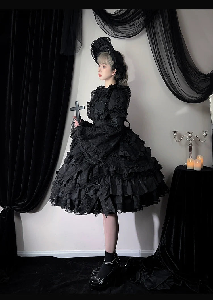 Vintage Lolita Dress Set, Cotton Shirt - image 2