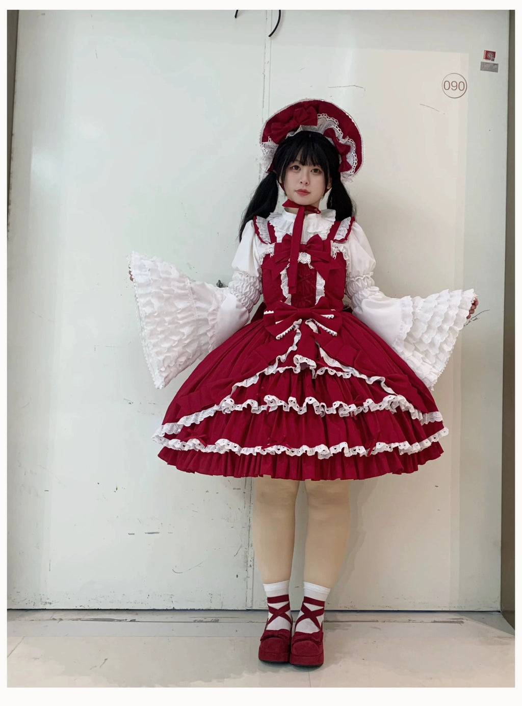 Gryza Plus Size Princess Lolita JSK with Cotton Tiered Ruffles - image 3