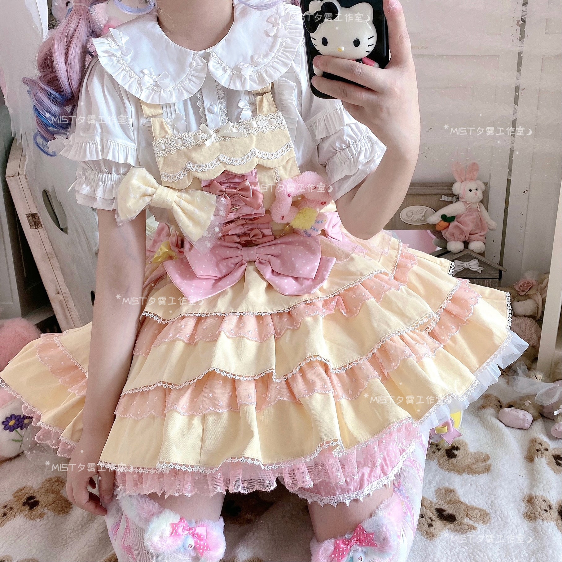 Creamy Condensed Milk - Kawaii Lolita Short-Sleeve Shirt - image 24