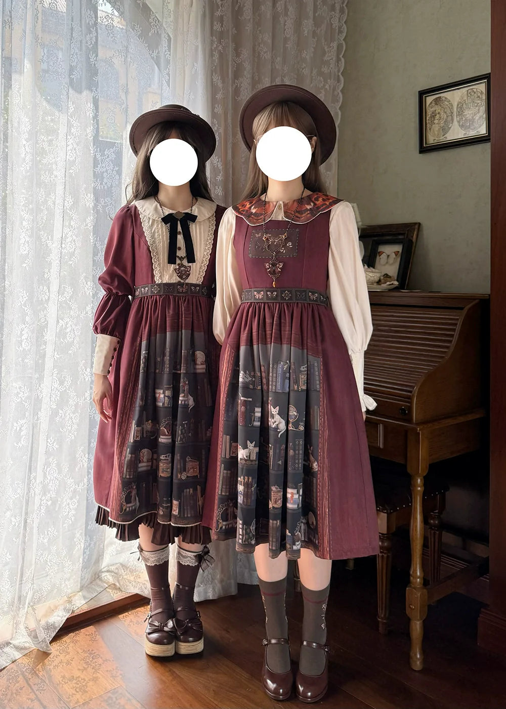 German Bookshelf - Classic Lolita Printed JSK Dress - image 21