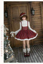 Wish Date - Twins Lolita Fishbone Bust-supporting JSK Winter Scarf-Cape and Accessories - image 15