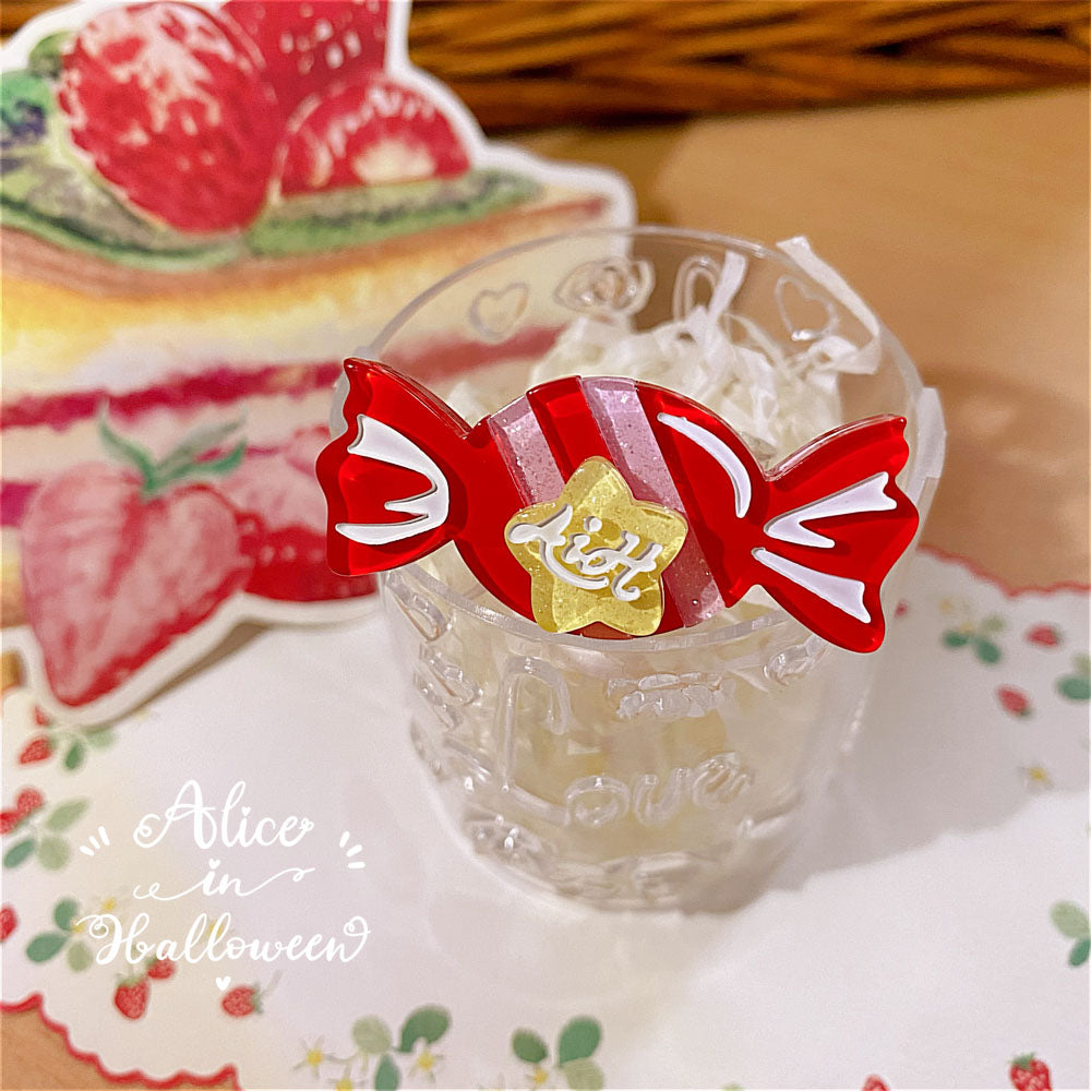Rainbow Candy - Sweet Lolita Ring Hairclip - image 34