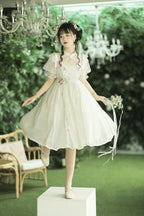 Wind Singing Lily - Qi Lolita Embroidered Dress Suit - image 15