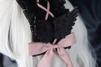 Black Wings Halloween Goth Lolita Hairband - image 23