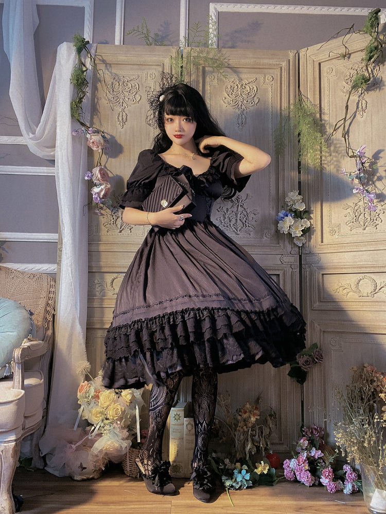 CLA Vintage French Lolita OP Dress - image 20