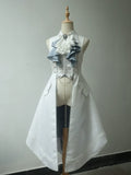 Crumbling Skeleton - Ouji Lolita Fishbone Embroideried Vest & Pants Suits - image 34