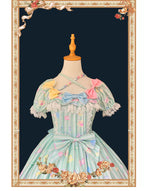 Macaron Dolly House - Sweet Lolita OP Printed Dress, Side Zipper and Accessories - image 11