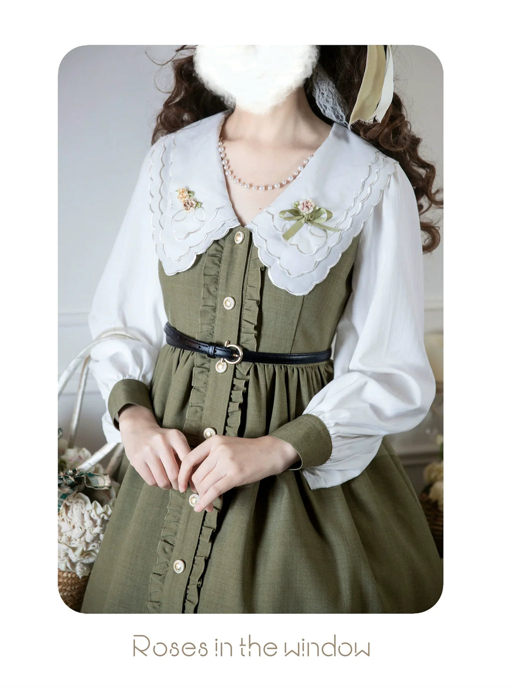 Window Rose - Classic Embroidered Front-Button OP Dress - image 8